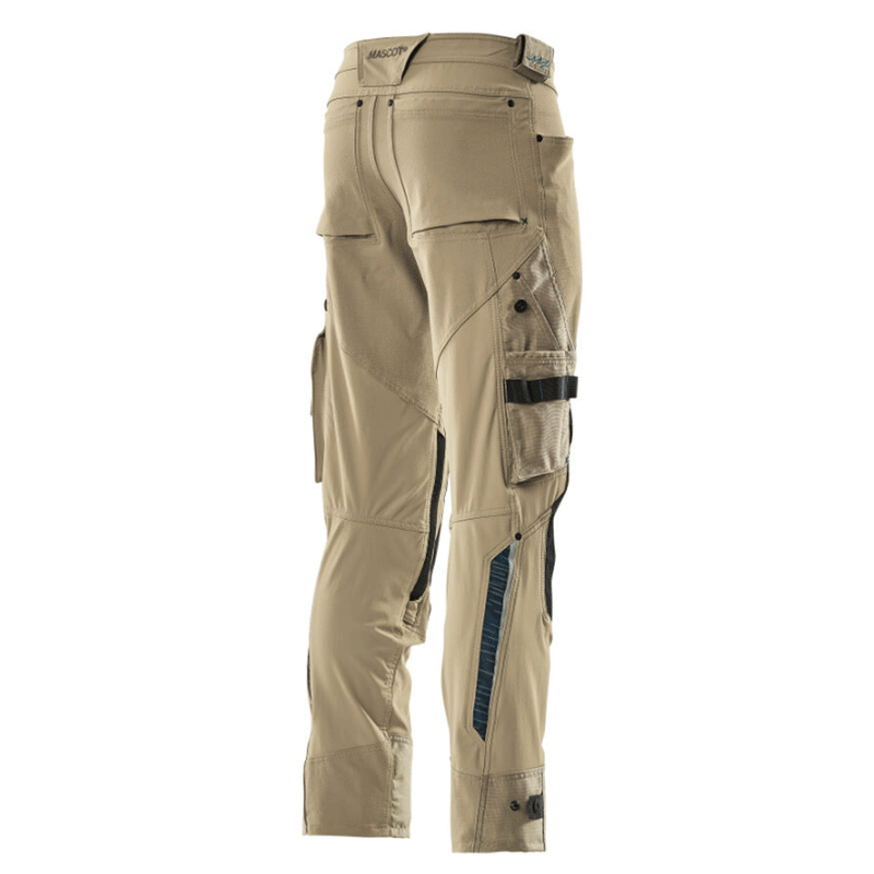 Mascot Adanced 17079 Water-Repellent Stretch Kneepad Work Trouser Khaki - KNEE PAD TROUSERS