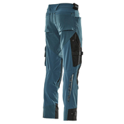 Mascot Adanced 17079 Water-Repellent Stretch Kneepad Work Trouser Petrol Blue - KNEE PAD TROUSERS