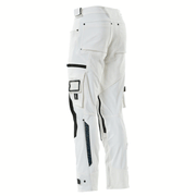 Mascot Adanced 17079 Water-Repellent Stretch Kneepad Work Trouser White - KNEE PAD TROUSERS
