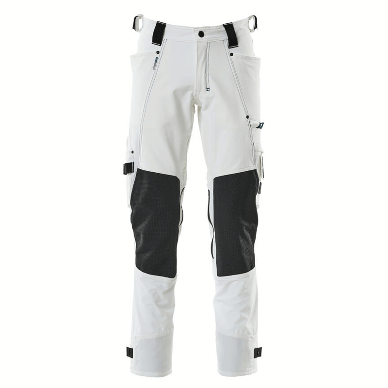 Mascot Adanced 17079 Water-Repellent Stretch Kneepad Work Trouser White - KNEE PAD TROUSERS