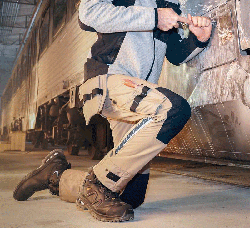 Mascot Advanced 17031 Water-Repellent Stretch Holster Pocket Work Trouser Black - KNEE PAD TROUSERS