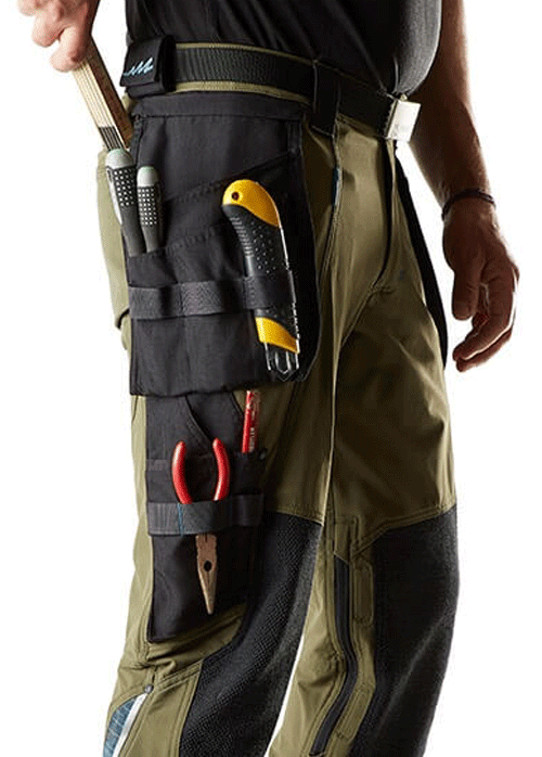 Mascot Advanced 17031 Water-Repellent Stretch Holster Pocket Work Trouser Petrol Blue - KNEE PAD TROUSERS