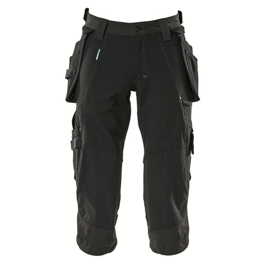 Mascot Advanced 17049 Water-Repellent Knee Pad Holster Pocket Stretch Pirate Trousers Black - PIRATE TROUSERS