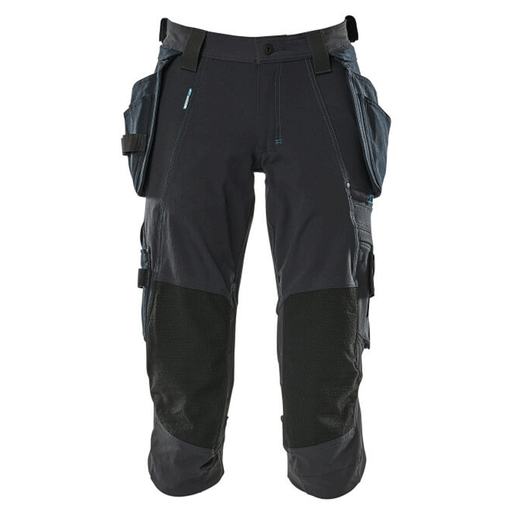 Mascot Advanced 17049 Water-Repellent Knee Pad Holster Pocket Stretch Pirate Trousers Navy Blue - PIRATE TROUSERS