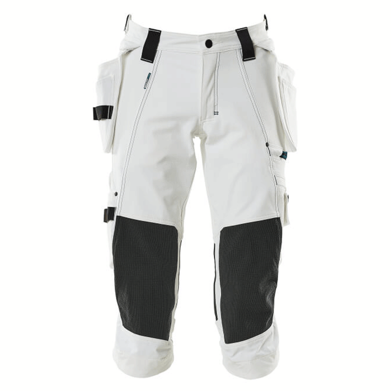 Mascot Advanced 17049 Water-Repellent Knee Pad Holster Pocket Stretch Pirate Trousers White - PIRATE TROUSERS