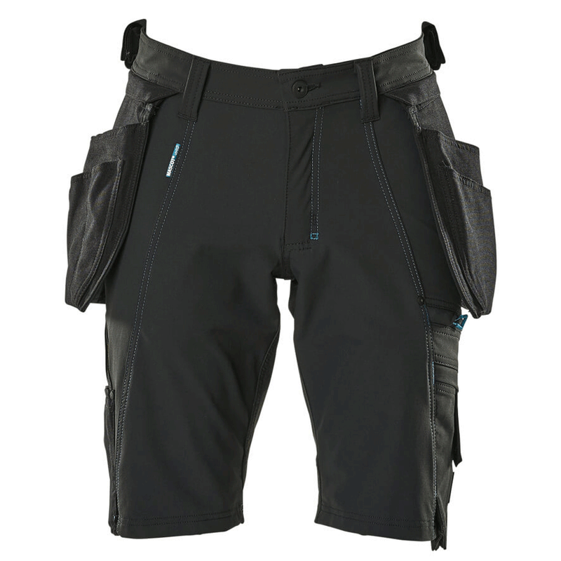 Mascot Advanced 17149 Water-Repellent Stretch Work Shorts Black - SHORTS