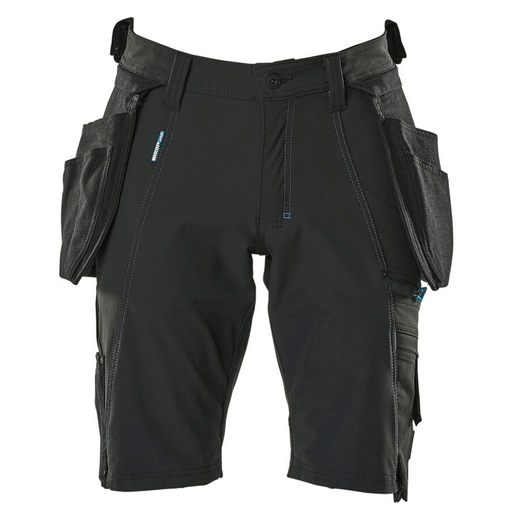 Mascot Advanced 17149 Water-Repellent Stretch Work Shorts Black - SHORTS