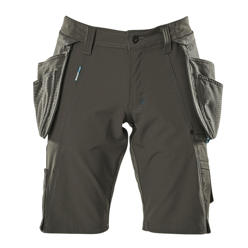 Mascot Advanced 17149 Water-Repellent Stretch Work Shorts Grey - SHORTS