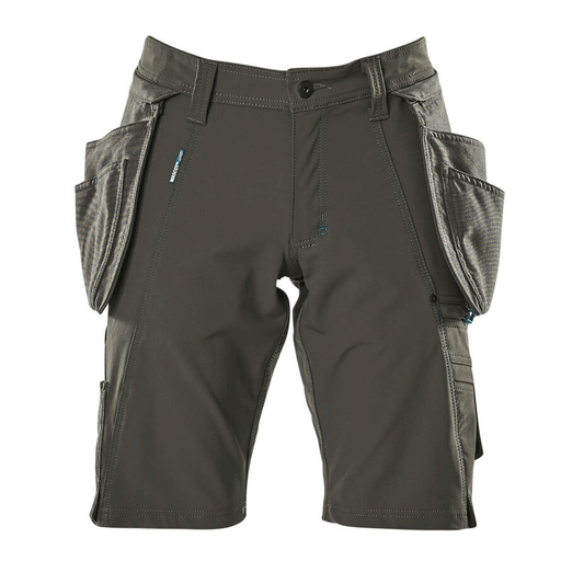 Mascot Advanced 17149 Water-Repellent Stretch Work Shorts Grey - SHORTS
