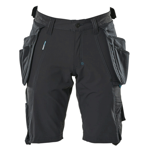 Mascot Advanced 17149 Water-Repellent Stretch Work Shorts Navy Blue - SHORTS