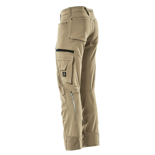Mascot Advanced 17179 Ultimate Stretch Kneepad Work Trousers Light Khaki, 35" Waist 32" Leg - Apparel & Accessories > Clothing > Uniforms & Workwear > Contractor Pants & Coveralls SALE TROUSERS