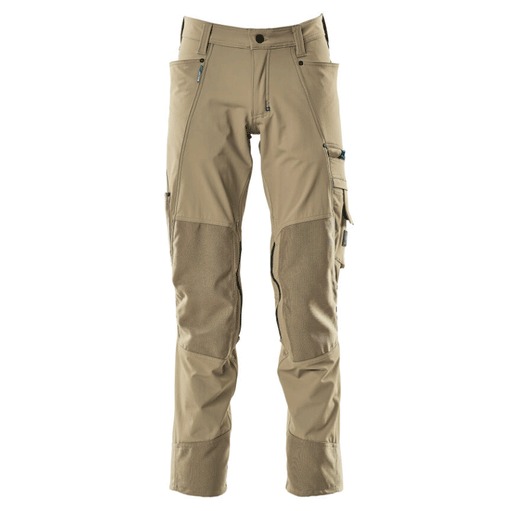 Mascot Advanced 17179 Ultimate Stretch Kneepad Work Trousers Light Khaki, 31" Waist 35" Leg - Apparel & Accessories > Clothing > Uniforms & Workwear > Contractor Pants & Coveralls SALE TROUSERS