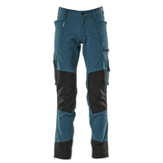 Mascot Advanced 17179 Ultimate Stretch Kneepad Work Trousers Petrol Blue - KNEE PAD TROUSERS
