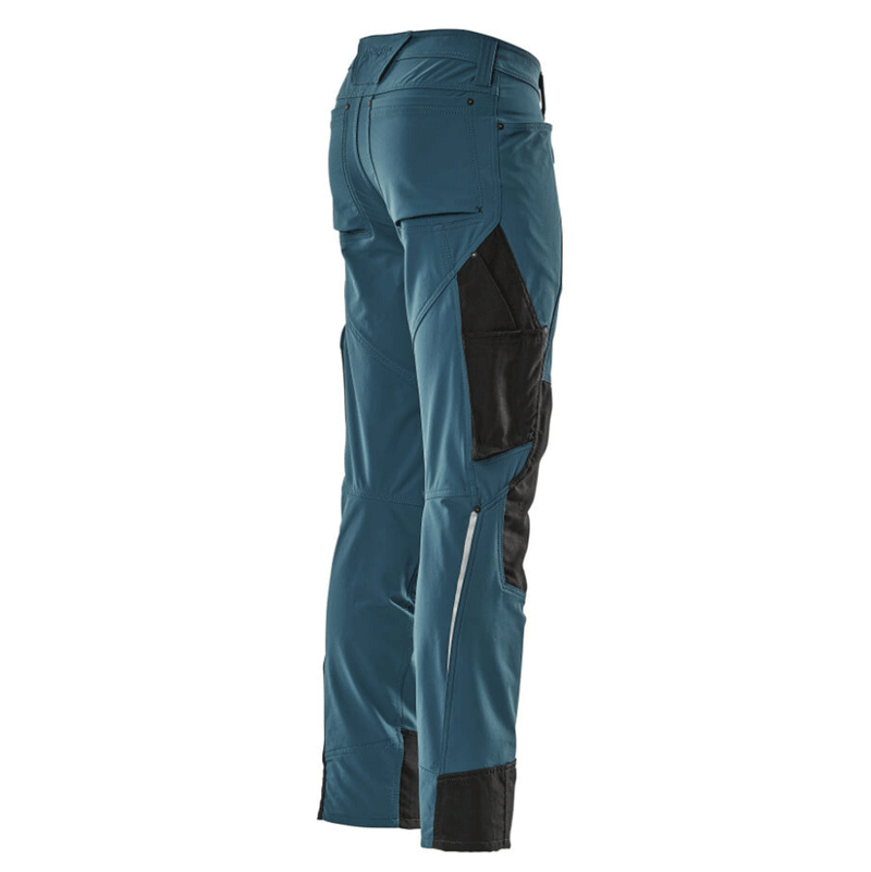 Mascot Advanced 17179 Ultimate Stretch Kneepad Work Trousers Petrol Blue - KNEE PAD TROUSERS