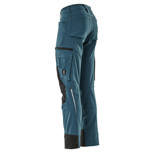 Mascot Advanced 17179 Ultimate Stretch Kneepad Work Trousers Petrol Blue - KNEE PAD TROUSERS