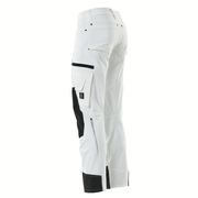 Mascot Advanced 17179 Ultimate Stretch Kneepad Work Trousers White - KNEE PAD TROUSERS