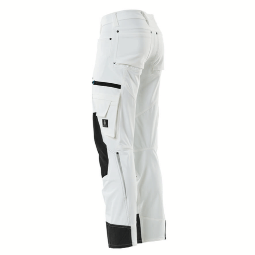 Mascot Advanced 17179 Ultimate Stretch Kneepad Work Trousers White - KNEE PAD TROUSERS