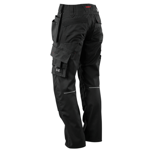 Mascot Lindos 07379 Kneepad Holster Pocket Work Trousers Black - KNEE PAD TROUSERS
