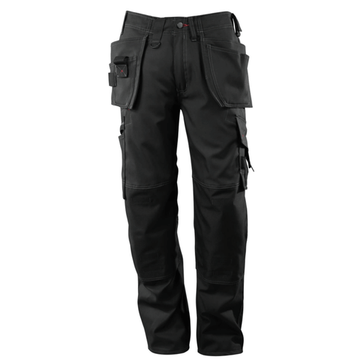 Mascot Lindos 07379 Kneepad Holster Pocket Work Trousers Black - KNEE PAD TROUSERS