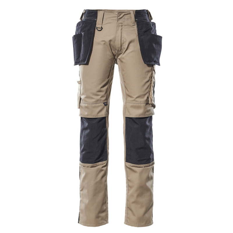 Mascot Unique 17631 Kassel Kneepad Holster Pocket Trousers Khaki - KNEE PAD TROUSERS