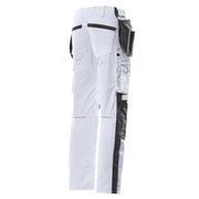 Mascot Unique 17631 Kassel Kneepad Holster Pocket Trousers White - KNEE PAD TROUSERS