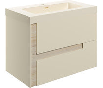 Achilles 805mm Wall Hung 2 Drawer Basin Unit & Co-ordinating Basin -