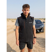 McLaren Water Repellent Stretch Softshell Jacket / Gilet - Official Workwear Black / Orange / Large - Apparel & Accessories > Clothing > Outerwear > Coats & Jackets > Windbreakers SALE JACKETS