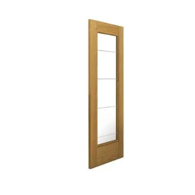 Oak Medina Pre Finished Glazed Internal Door - All Sizes -
