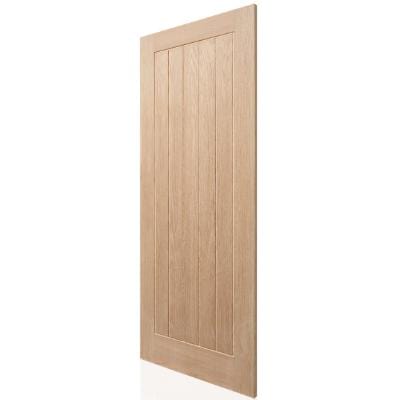 Mexicano Oak Panel Unfinished Internal Door 1981 x 762mm - Doors