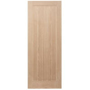 Mexicano Oak Panel Unfinished Internal Door 1981 x 762mm - Doors