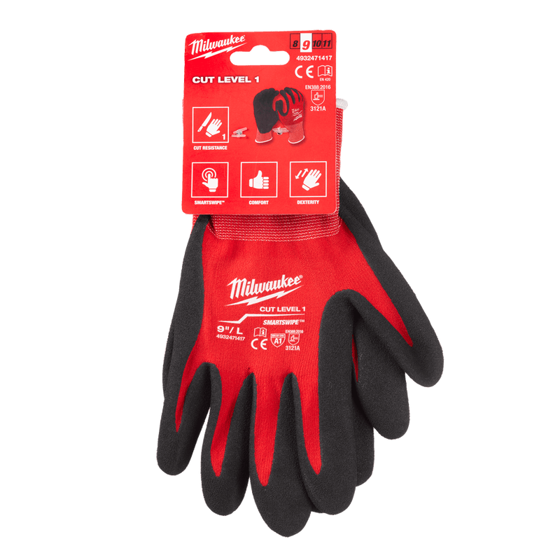 Milwaukee Cut Level 1 / A Smart Swipe Gloves - CUT GLOVES