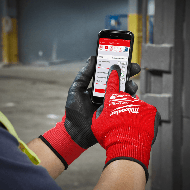 Milwaukee Cut Level 3/C Gloves Smart Phone Touch - CUT GLOVES