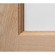 Modern 3 Panel Oak Clear Glazed Unfinished Internal Door - All Sizes - Doors