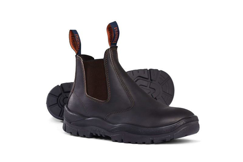 Mongrel 940030 Elastic Side Premium Boot Brown - Non Safety