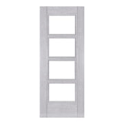 Montreal Ash Light Grey Glazed Internal Fire Door FD30 - All Sizes -