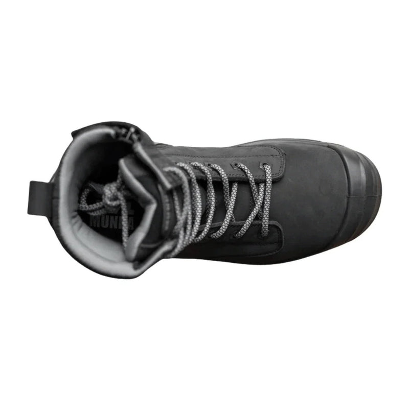 Munka Taurus Side Zip Work Boots - BLACK - Business & Industrial > Work Safety Protective Gear Mens Safety Boots