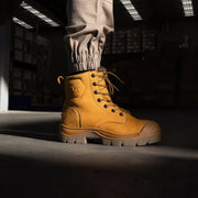 Munka Taurus Side Zip Work Boots - WHEAT - Business & Industrial > Work Safety Protective Gear Mens Safety Boots