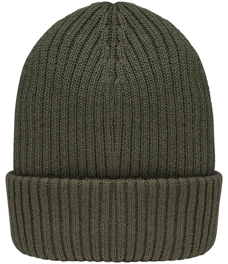 Organic Cotton Wide Cuff Unisex Work Beanie Black Ivory Khaki Navy - Sustainable Workwear Range