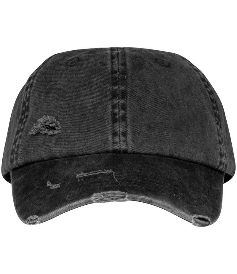 Organic Cotton Washed Destroyed Unisex Work Cap - Sustainable Workwear Range