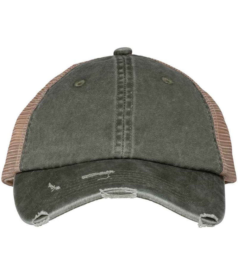 Organic Cotton Washed Ripped Trucker Work Cap - Sustainable Workwear Range