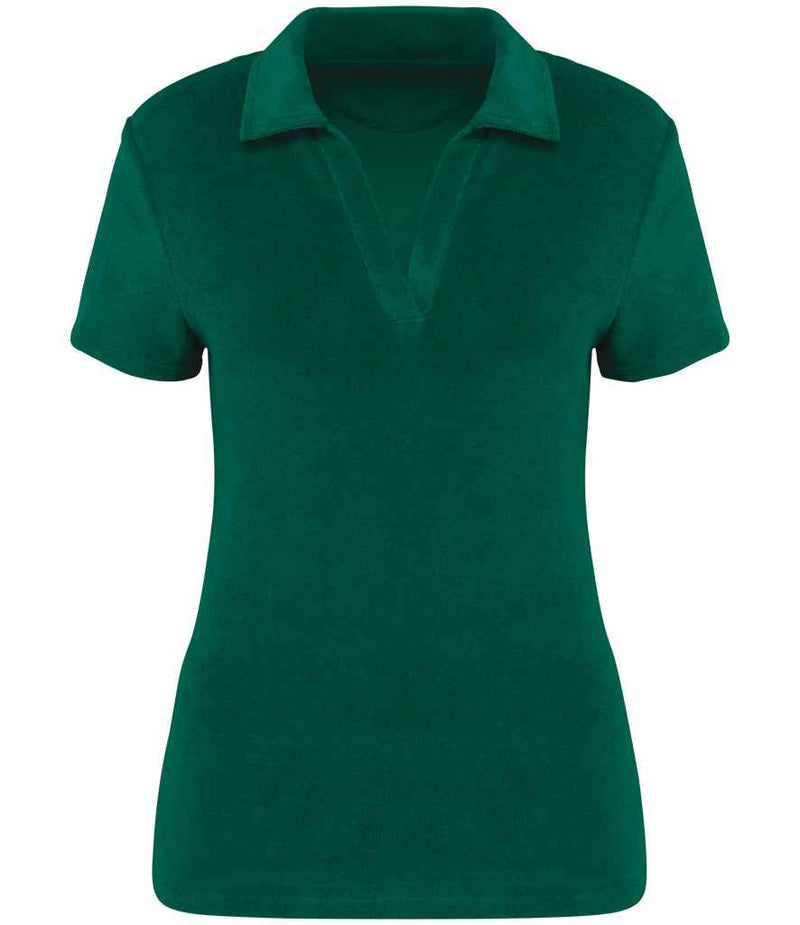 Organic Towel-feel Polo Shirt: Womens