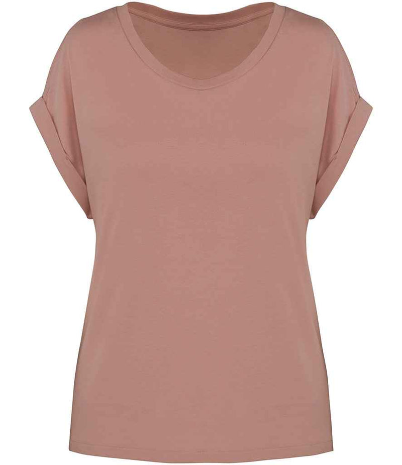 Organic Loose Fit Roll Sleeve T-shirt: Womens