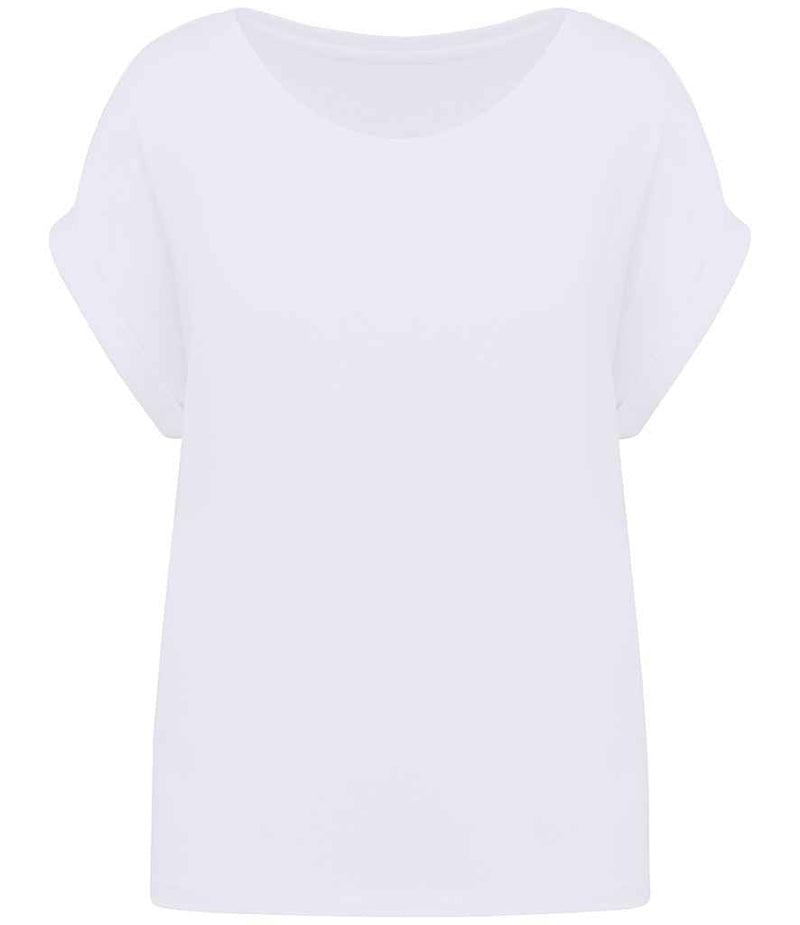 Organic Loose Fit Roll Sleeve T-shirt: Womens