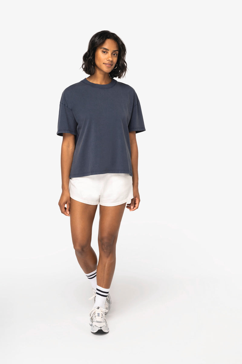 Organic Cotton Womens Oversize Washed Work T-shirt - Sustainable Workwear Range