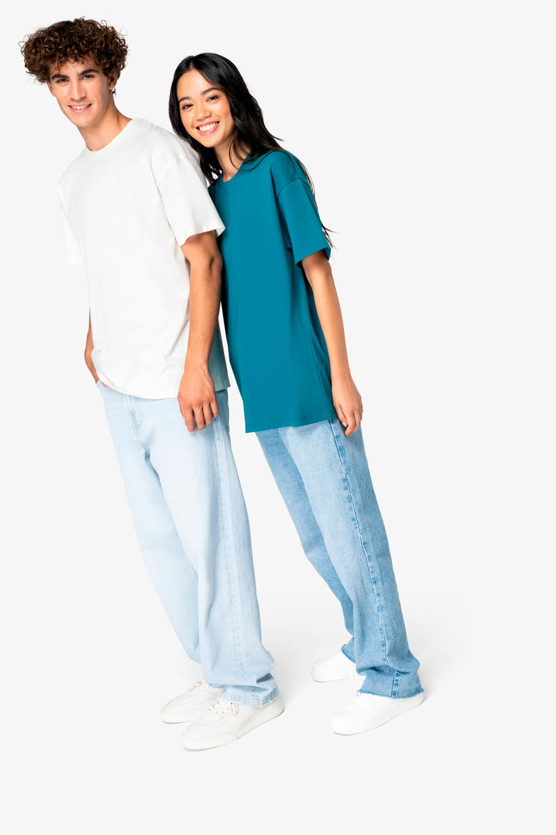 Organic Cotton Dropped Shoulder T-shirt: Unisex