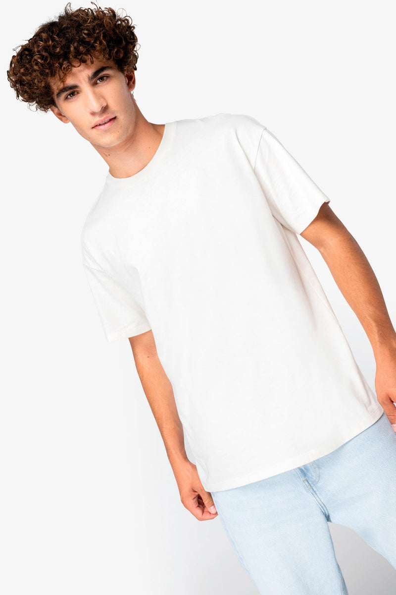 Organic Cotton Dropped Shoulder T-shirt: Unisex