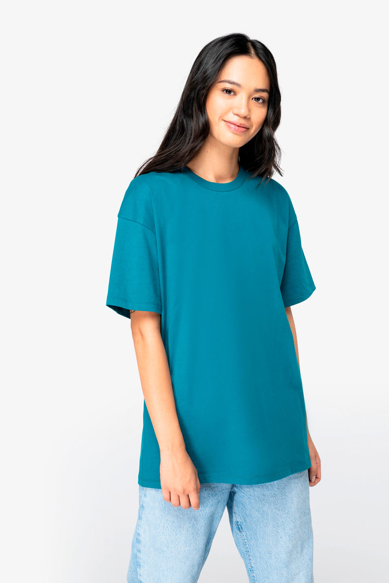 Organic Cotton Dropped Shoulder T-shirt: Unisex