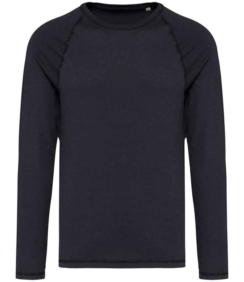 Organic Raglan Long Sleeve Washed T-Shirt