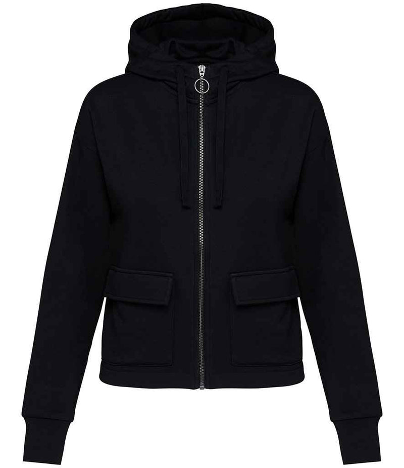 Organic Full Zip Hooded Sweatshirt: Womens