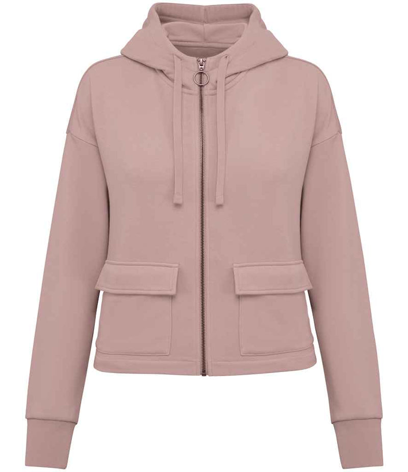 Organic Full Zip Hooded Sweatshirt: Womens